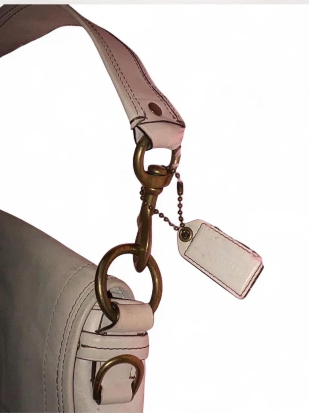 Coach 65th Anniversary Legacy Ali 10329 - Medium White Leather Shoulder Bag